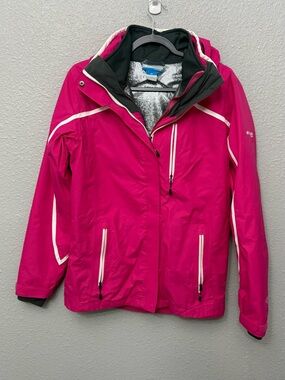 Columbia | Titanium 3-1 Bugaboo
Interchange Jacket | Pink| Size 18-20